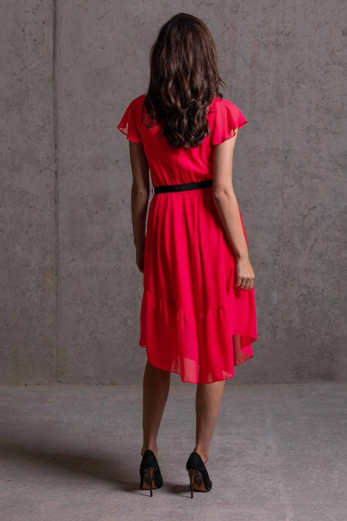 Czerwona sukienka z paskiem  (2).jpg