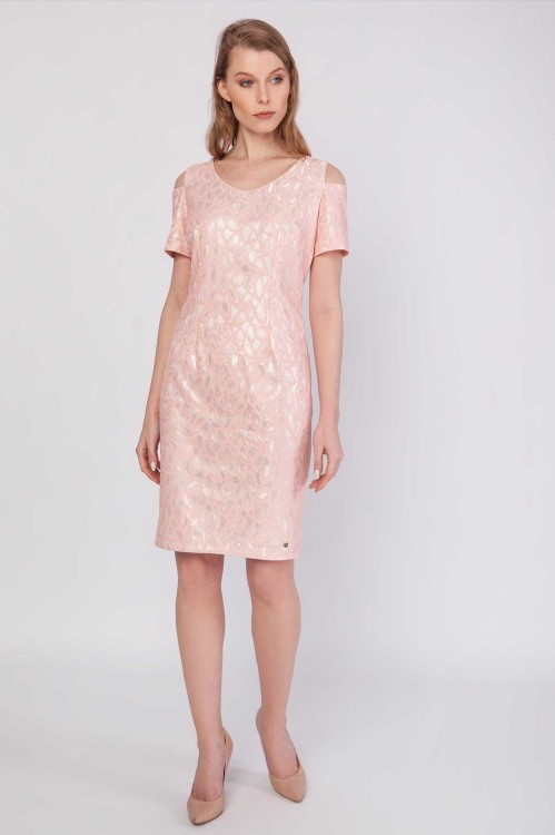 Wizytowa sukienka z opuszczanymi rękawkami  (1).jpg