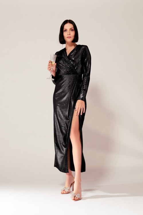 Sukienka maxi ze srebrnym połyskiem (4).jpg