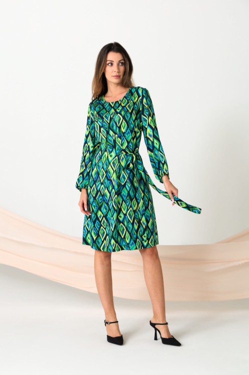 Wiskozowa sukienka w odcieniach zieleni (2).jpg