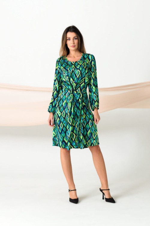 Wiskozowa sukienka w odcieniach zieleni (1).jpg